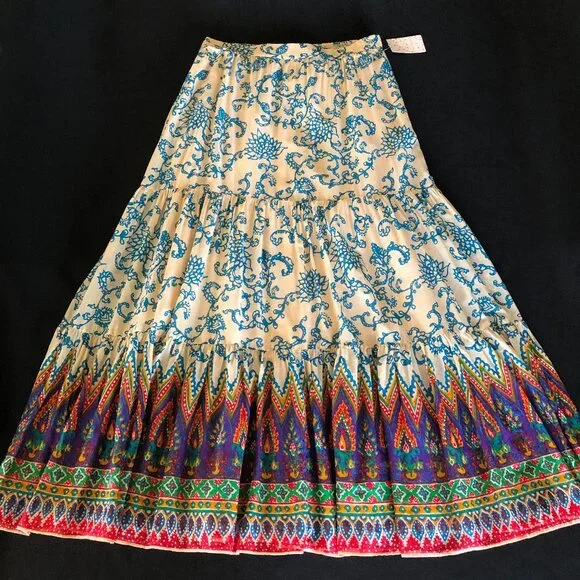 NWT Free People Sunrise Maxi Skirt Sz L